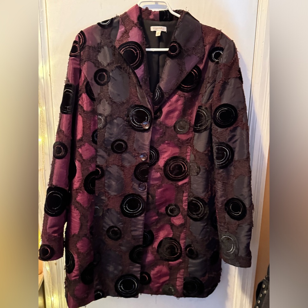 Beautiful evening coat by Ingenuity size 14